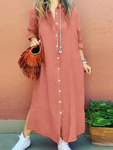 Long Summer Shirt Dress