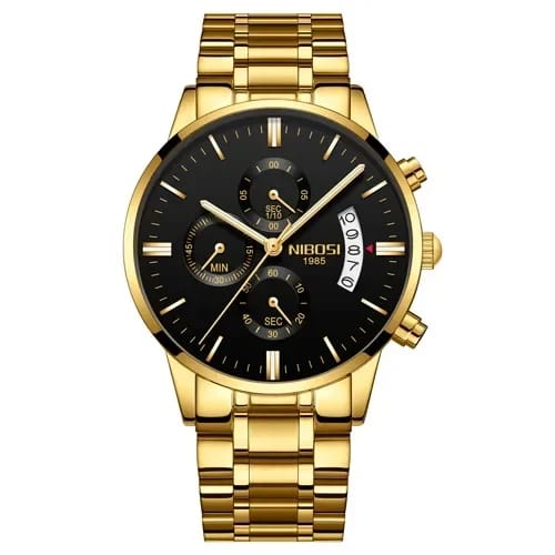 Nibosi-relógio de luxo 2309 masculino
