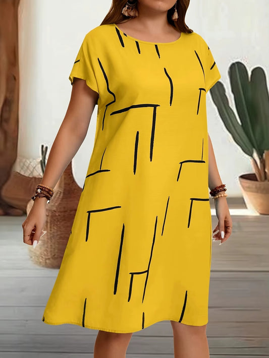 Loose Midi Dress with Pockets